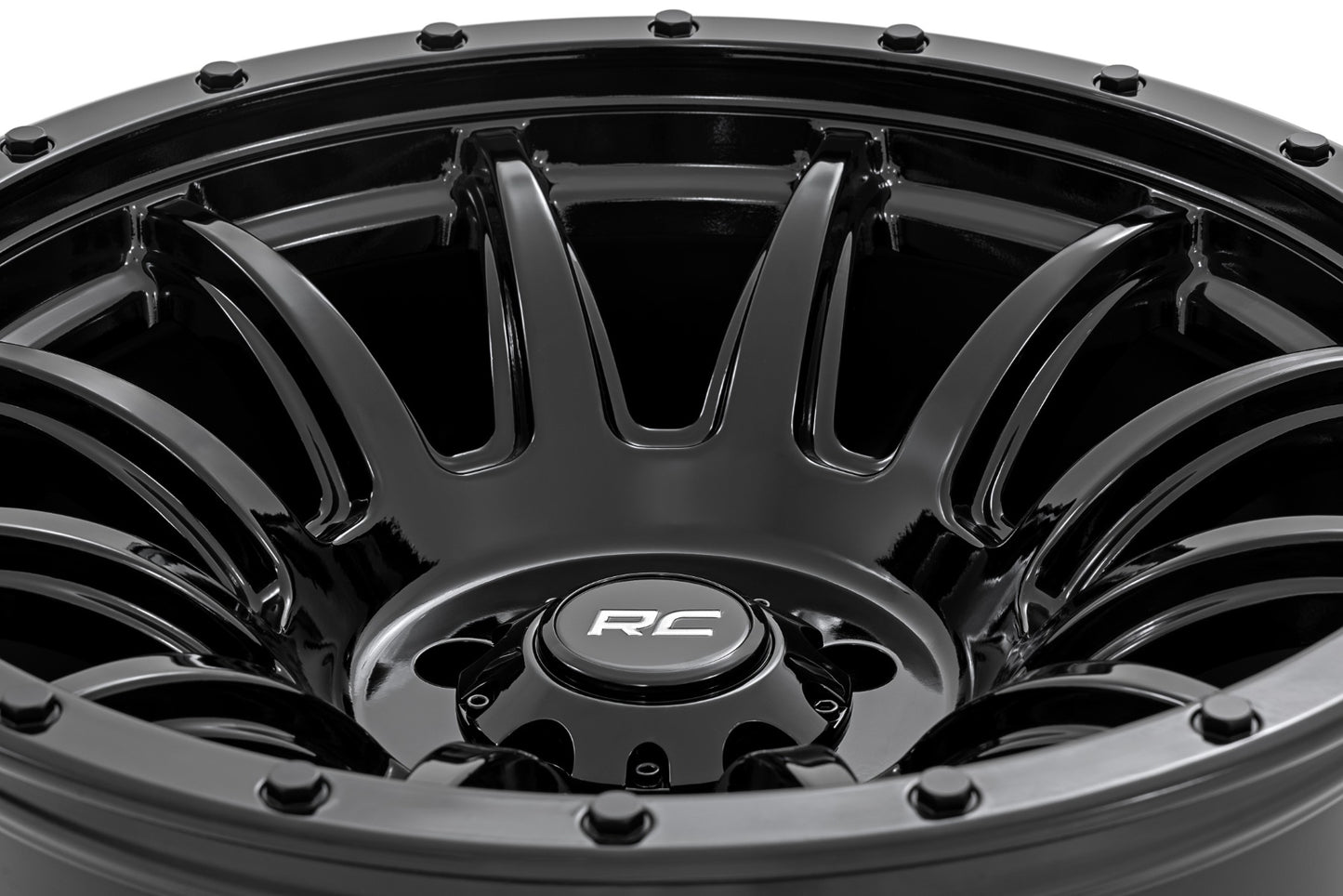 Rough Country 90 Series Wheel | One-Piece | Gloss Black | 20x10 | 8x170 | -19mm - Image 5
