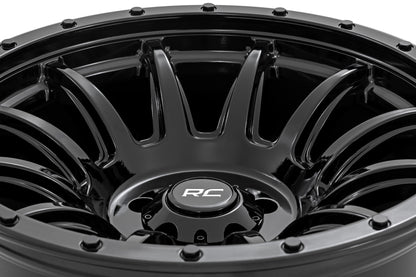 Rough Country 90 Series Wheel | One-Piece | Gloss Black | 20x10 | 8x170 | -19mm - Image 5