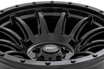 Rough Country 90 Series Wheel | One-Piece | Gloss Black | 18x9 | 6x5.5 | -12mm - Image 5