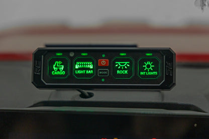 4 Gang Switch Panel | RGB Backlit Buttons | Multifunction Modes - Image 2
