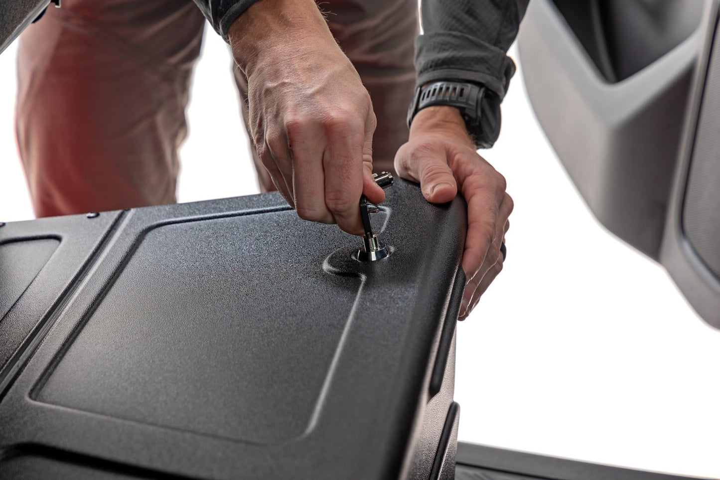 Under Seat Storage with Locking Lid | Crew Cab | Chevy/GMC 1500/2500HD/3500HD (19-26) - Image 4