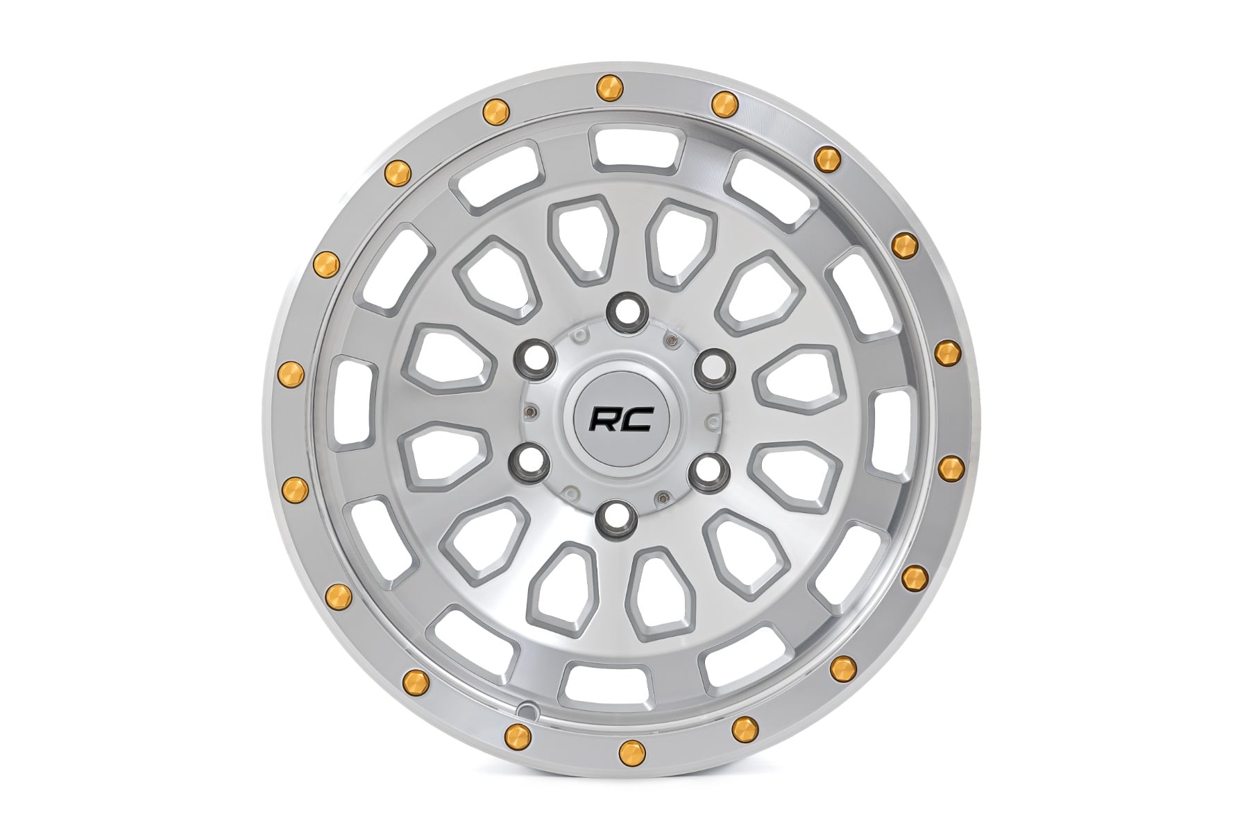 Rough Country 87 Series Wheel | Simulated Beadlock | Full Machine | 17x8.5 | 6x5.5 | +0mm - Image 2