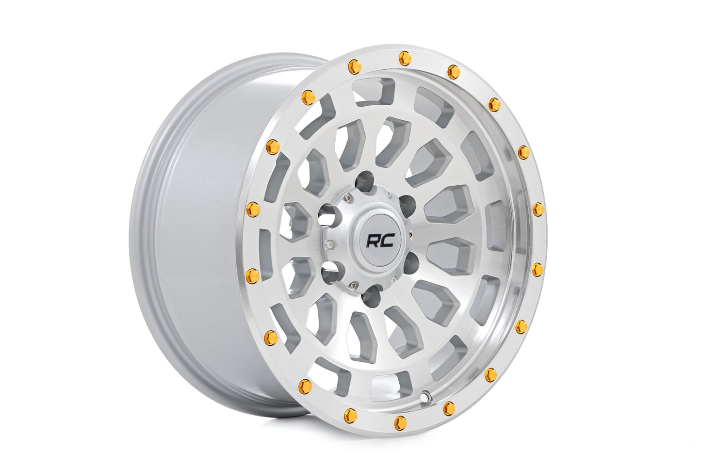 Rough Country 87 Series Wheel | Simulated Beadlock | Full Machine | 17x8.5 | 6x5.5 | +0mm - Image 4