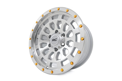 Rough Country 87 Series Wheel | Simulated Beadlock | Full Machine | 17x8.5 | 5x5 | +0mm - Image 3
