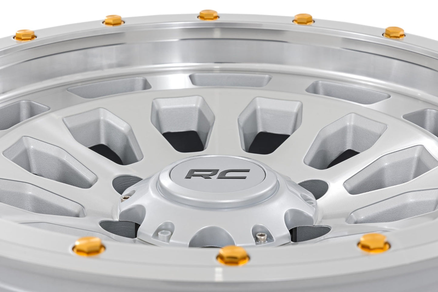 Rough Country 87 Series Wheel | Simulated Beadlock | Full Machine | 17x8.5 | 6x5.5 | +0mm - Image 5