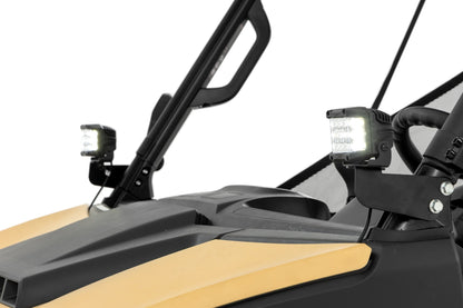 LED Light Kit | Front Mount | 2" Black Pair | Amber DRL | Segway 570 F - Image 3