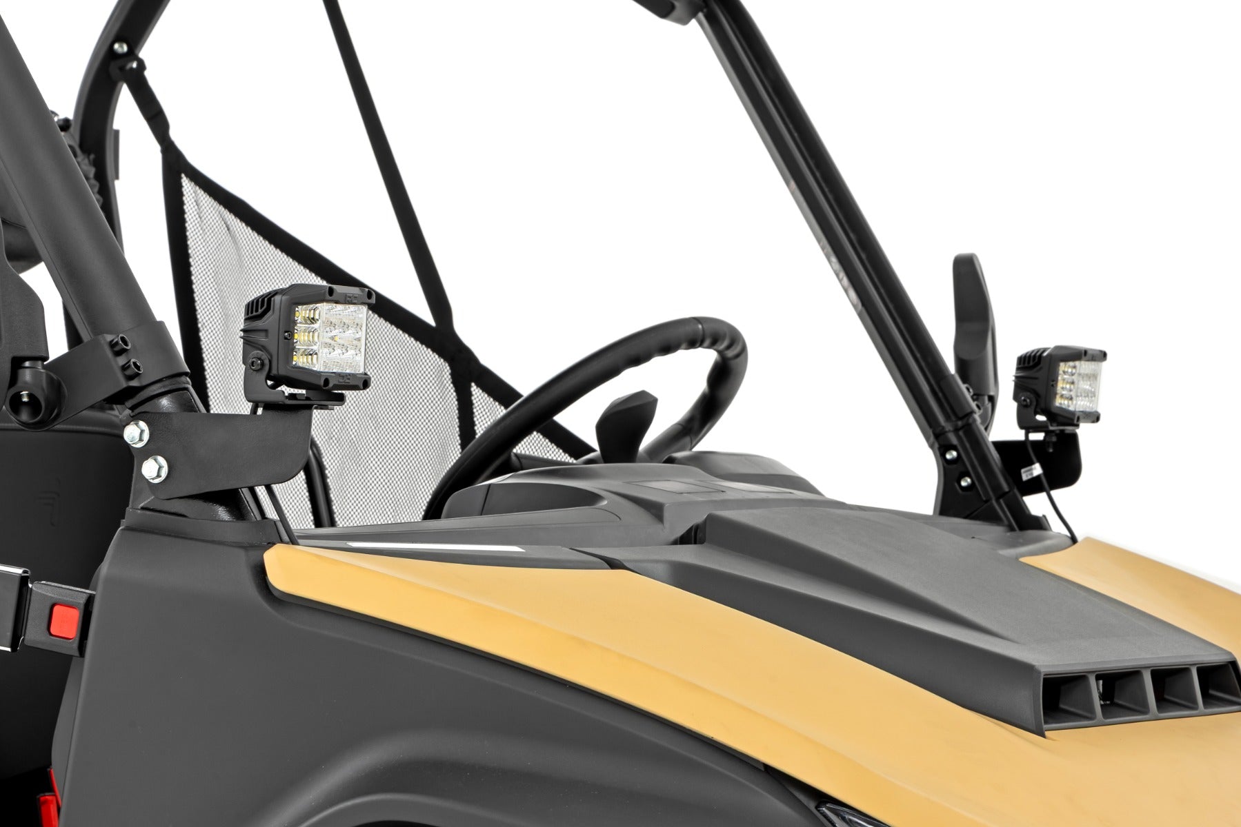 LED Light Kit | Front Mount | 2" Black Pair | Amber DRL | Segway 570 F - Image 2