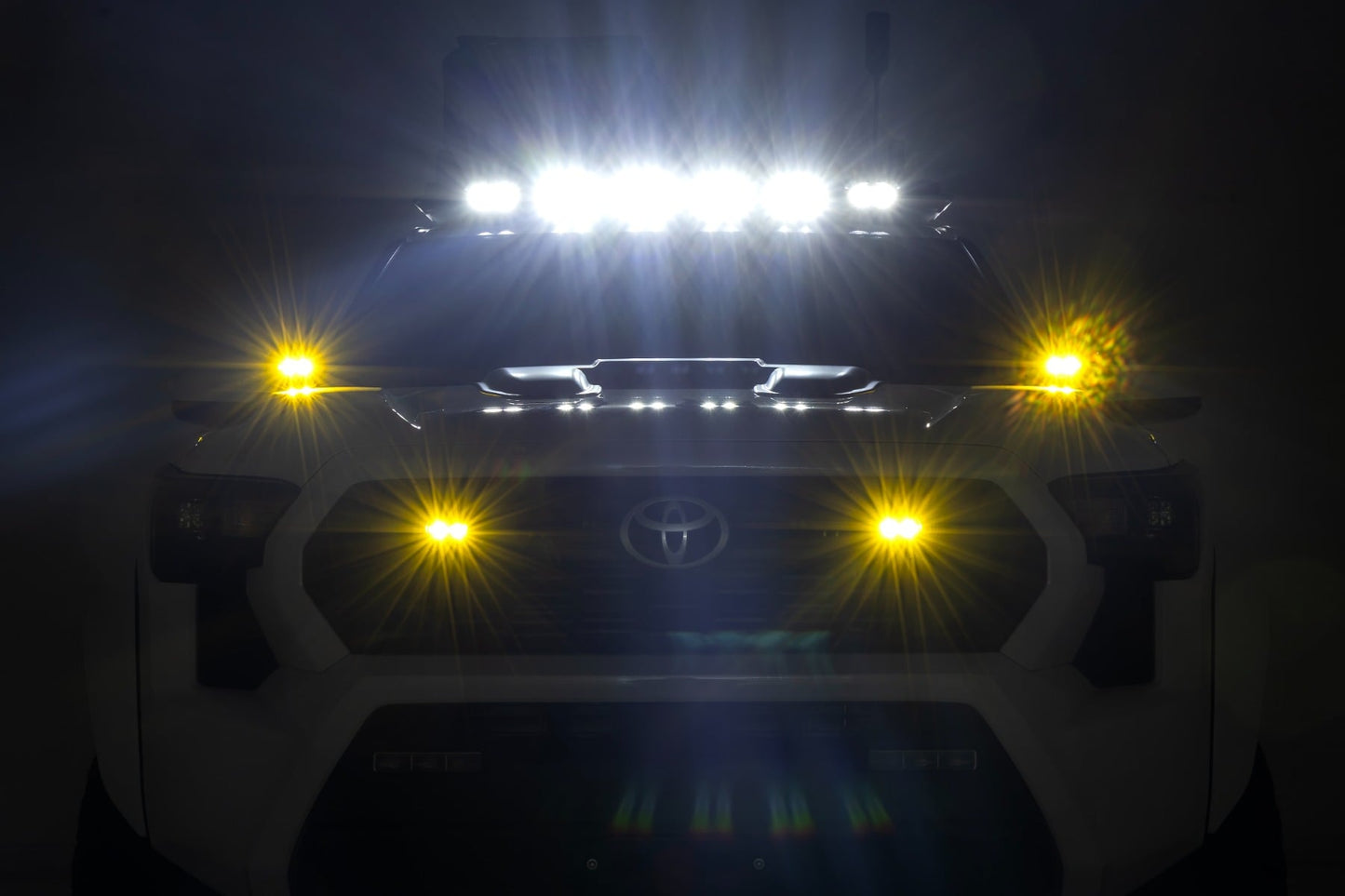 3x1.75 Inch Black Series | Yellow | LED Slim Aux | SAE Fog | Flush Mount | Pair - Image 5