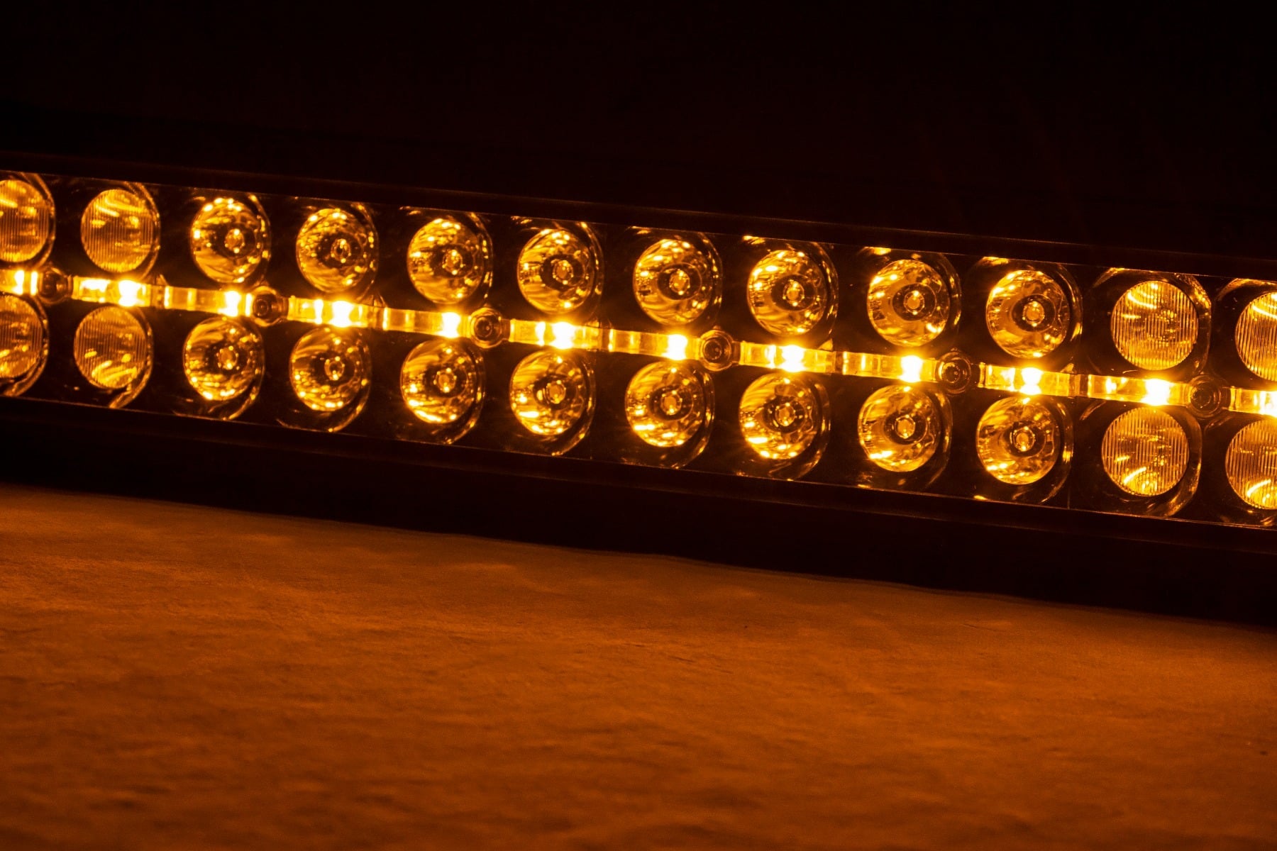 20 Inch Black Series LED Light Bar | Dual Row | Amber DRL - Image 2