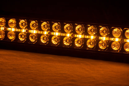 20 Inch Black Series LED Light Bar | Dual Row | Amber DRL - Image 2