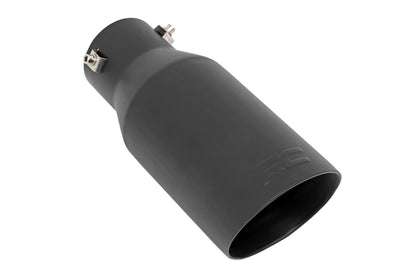 Exhaust Tip | Black | RC Logo | 2.5-3.125 Inch Pipe - Image 2