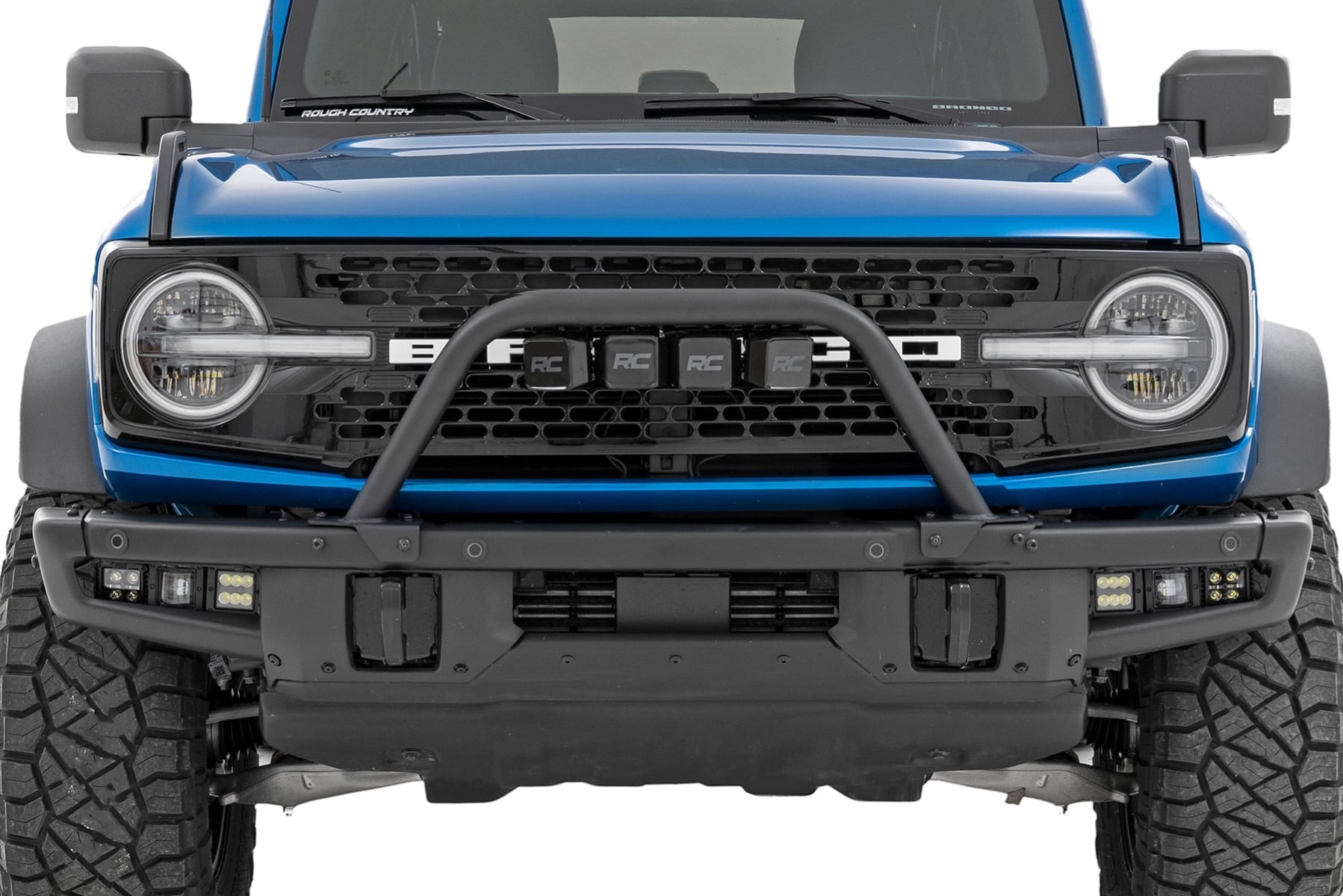 Safari Bar | 3" OSRAM (Quad) | Wide | OE Modular Steel | Ford Bronco (21-26) - Image 3
