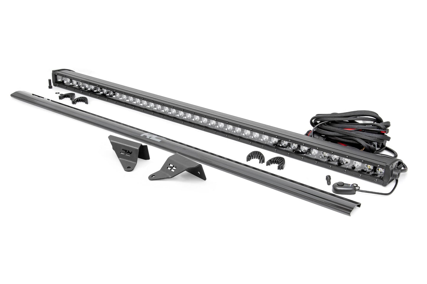 LED Light Kit | Upper Windshield | 40" Black Single Row | Ford Bronco (21-26) - Image 2