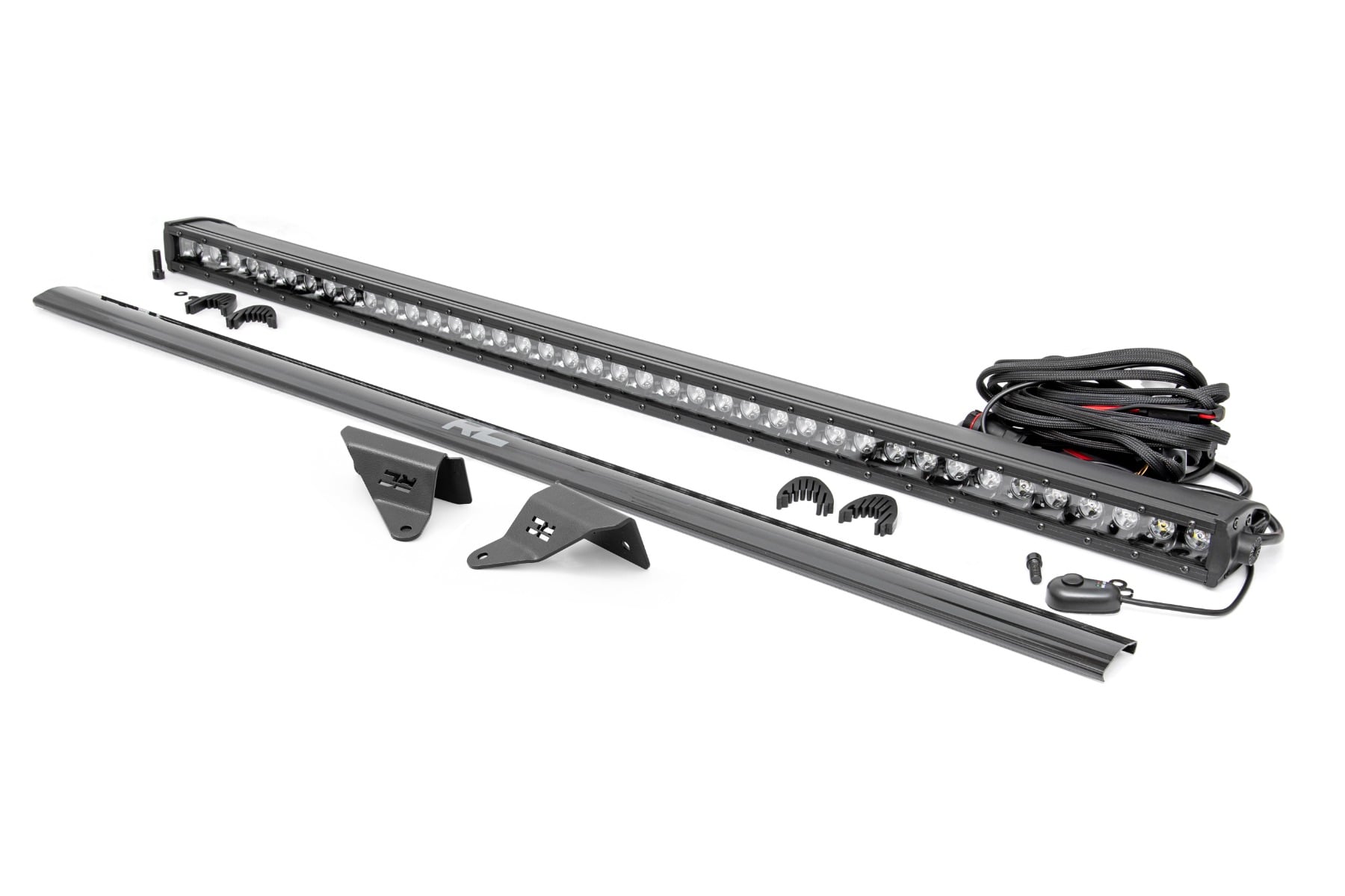 LED Light Kit | Upper Windshield | 40" Black Single Row | Ford Bronco (21-26) - Image 2