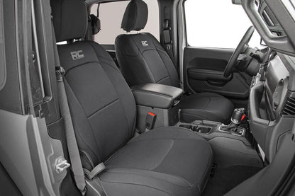 Seat Covers | Front and Rear w/ Armrest | Jeep Wrangler Unlimited 4WD (18-26) - Image 4