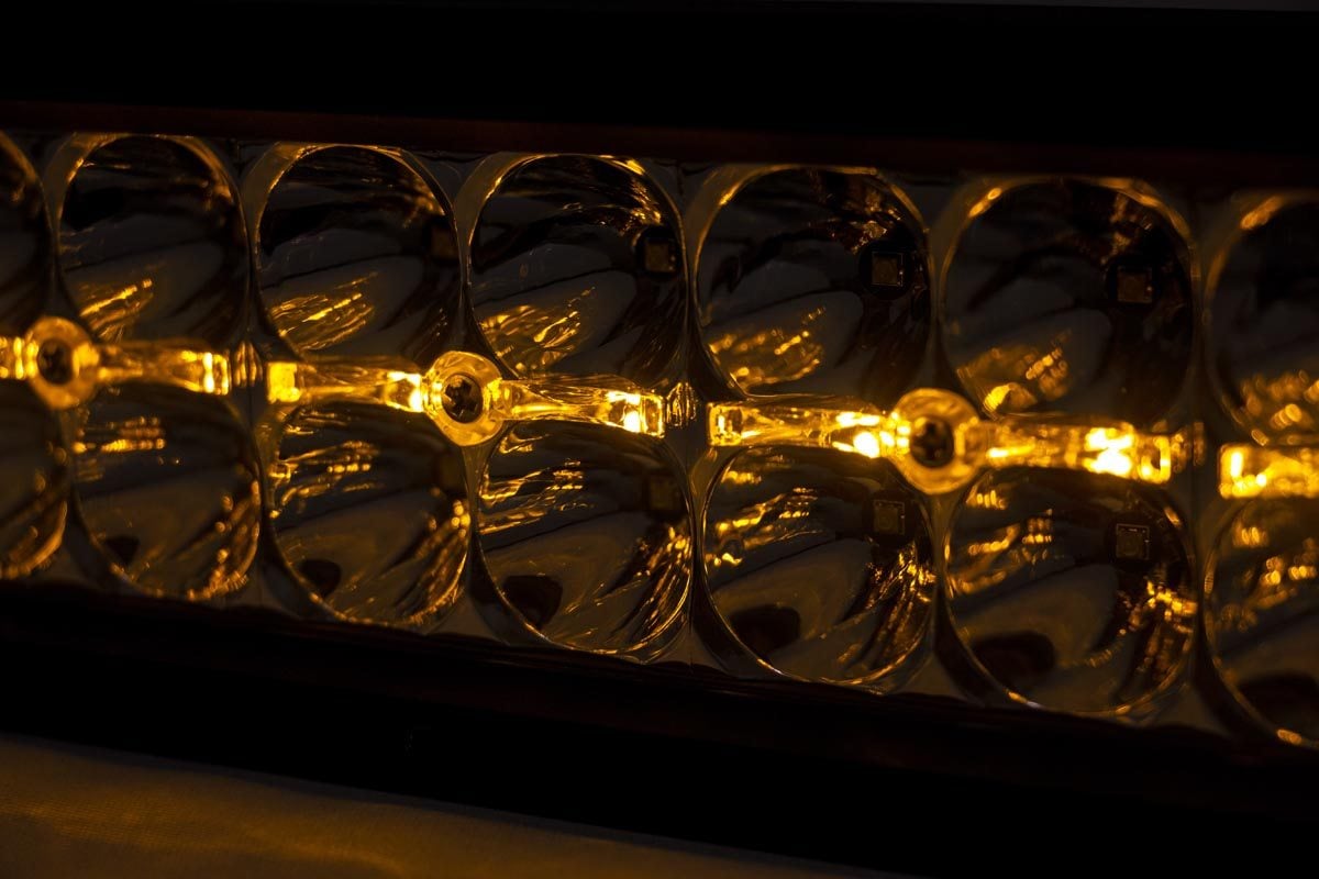 20 Inch Chrome Series LED Light Bar | Dual Row | Amber DRL - Image 2