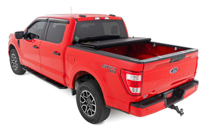 Hard Tri-Fold Flip Up Bed Cover | 6'7" Bed | Ford F-150 2WD/4WD (2015-2020) - Image 5