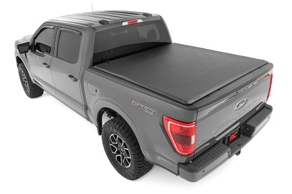 Soft Roll Up Bed Cover | 5'7" Bed | Ford F-150/F-150 Lightning/Raptor  (15-26) - Image 3