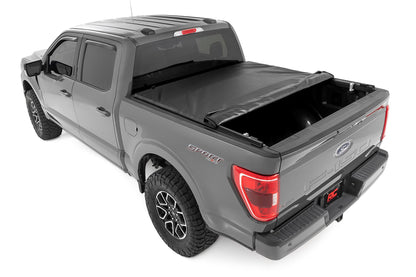 Soft Roll Up Bed Cover | 5'7" Bed | Ford F-150/F-150 Lightning/Raptor  (15-26) - Image 4