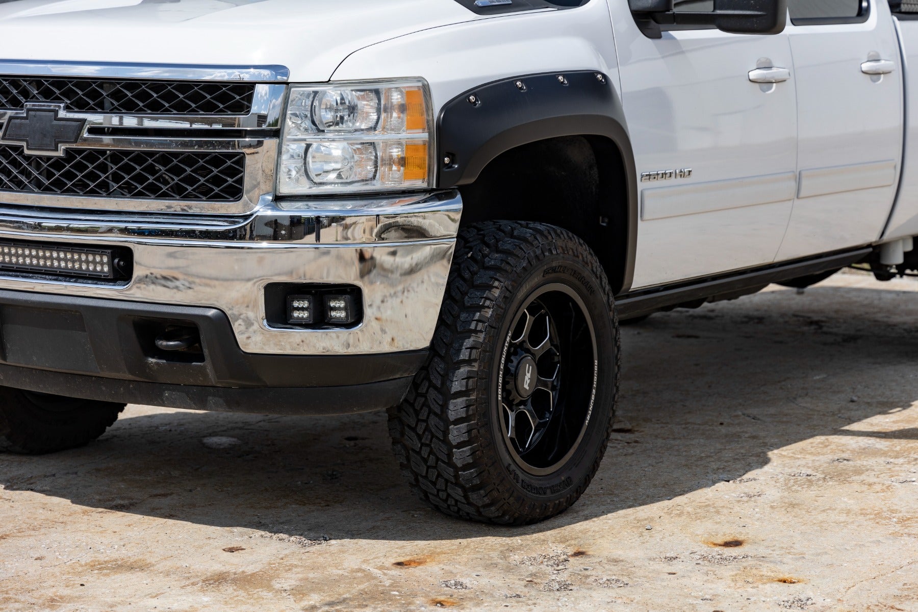 Pocket Fender Flares | 6'7" & 8' Bed | GAN Silver | Chevy Silverado 1500/2500HD/3500HD (07-14) - Image 5