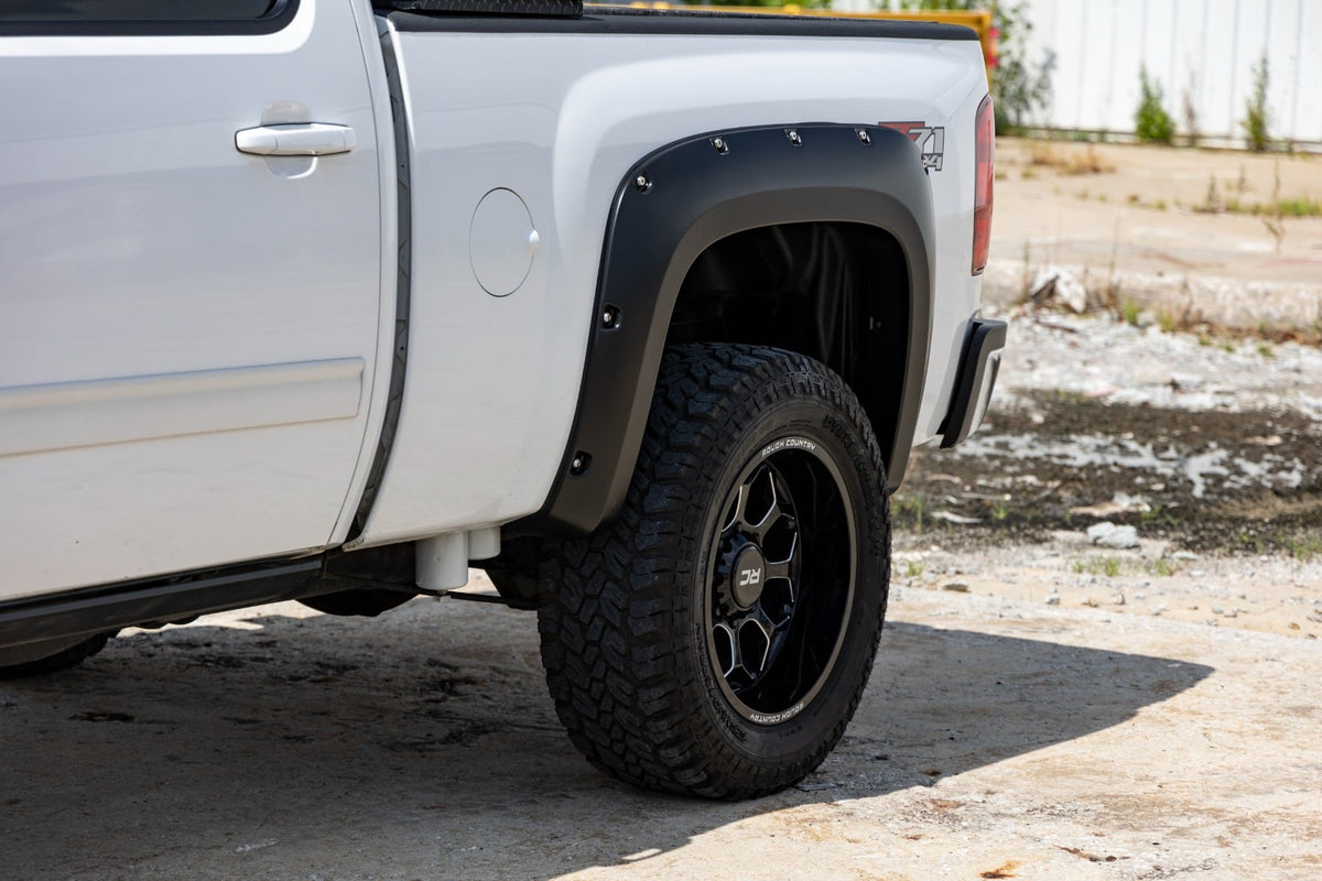 Pocket Fender Flares | GAZ Summit White | Chevy Silverado 1500/2500HD/3500HD (07-14) - Image 6