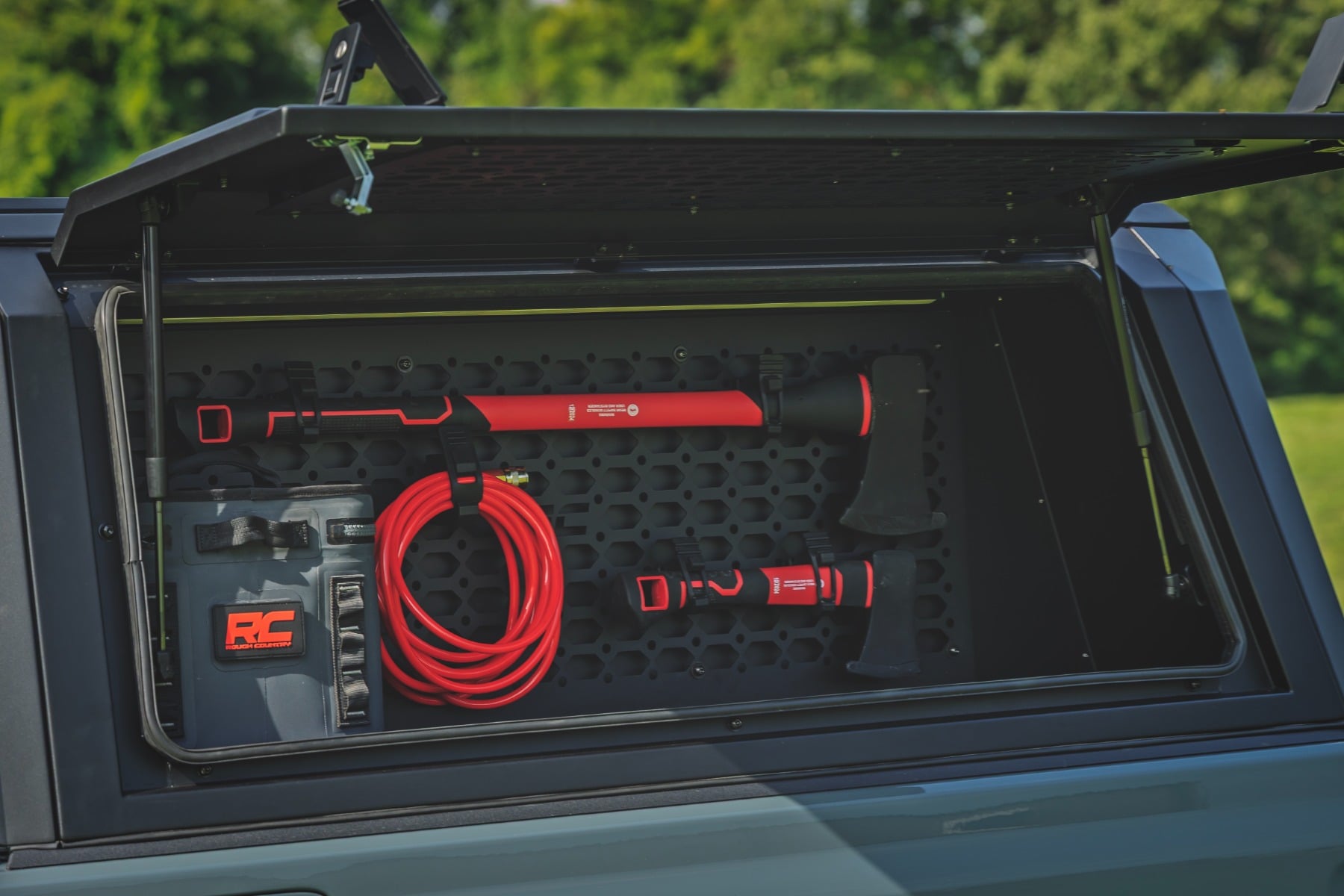 Bed Cap Molle Panel Side Storage Bin | Drivers Side | Jeep Gladiator JT (20-26) - Image 4