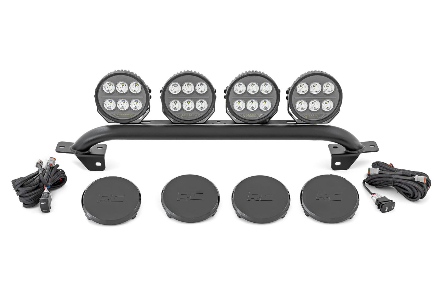 Light Bar Mount | 6.5 Inch Round LED (Quad) | OE Modular Steel | Ford Bronco (21-26) - Image 5