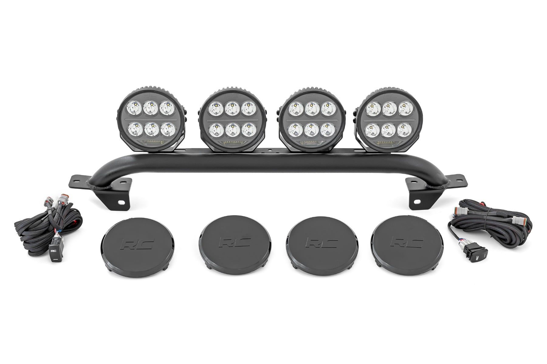 Light Bar Mount | 6.5 Inch Round LED (Quad) | OE Modular Steel | Ford Bronco (21-26) - Image 5