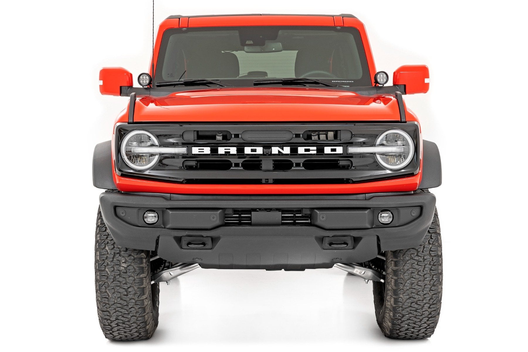 LED Light Kit | Ditch Mount | 3.5" Black Round Pair | Amber DRL | Ford Bronco (21-26) - Image 3