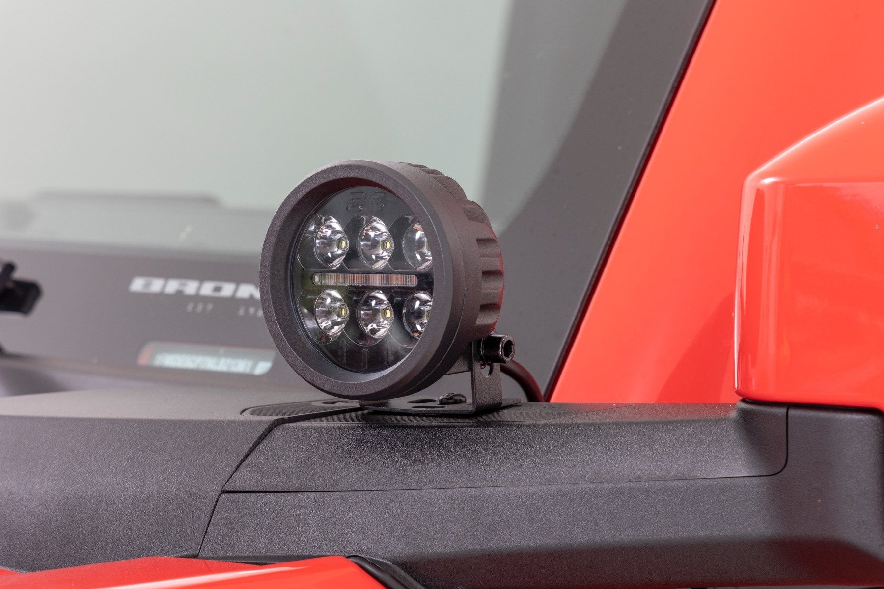 LED Light Kit | Ditch Mount | 3.5" Black Round Pair | Amber DRL | Ford Bronco (21-26) - Image 2