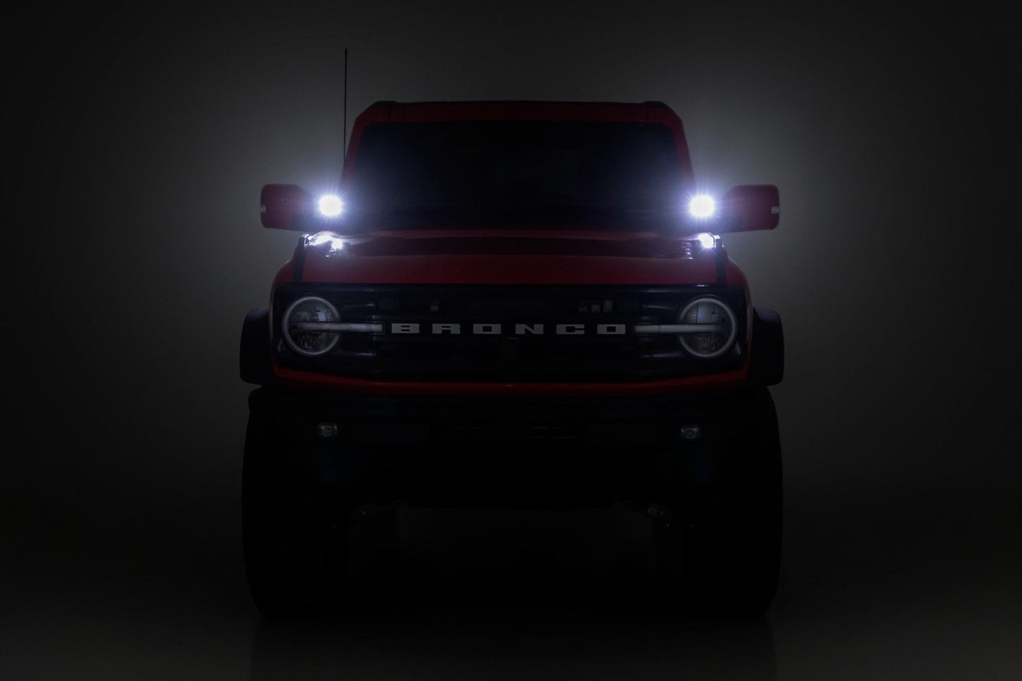 LED Light Kit | Ditch Mount | 3.5" Black Round Pair | Amber DRL | Ford Bronco (21-26) - Image 5