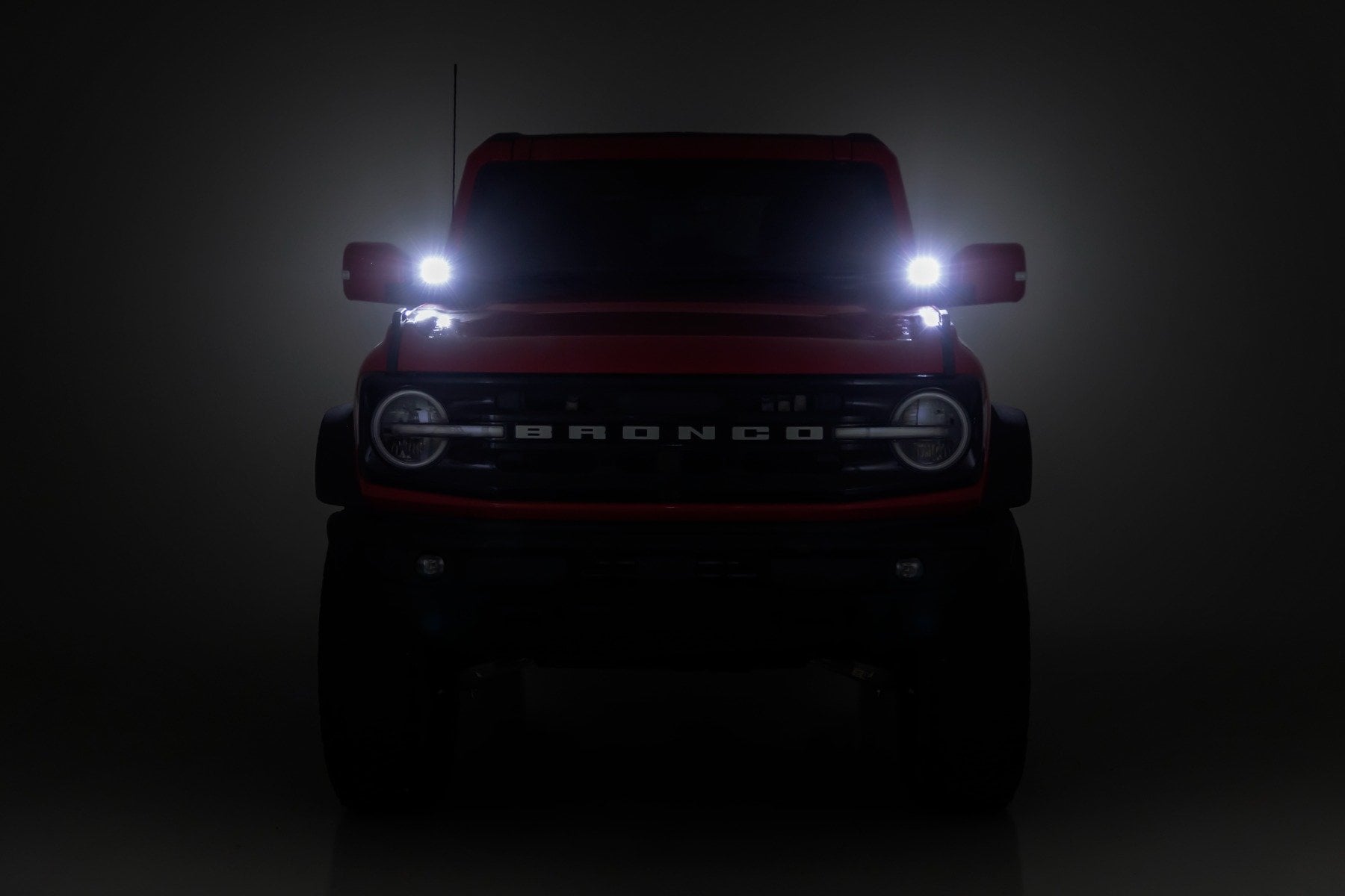 LED Light Kit | Ditch Mount | 3.5" Black Round Pair | Amber DRL | Ford Bronco (21-26) - Image 5