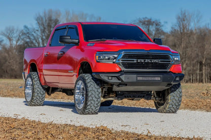 HIGH CLEARANCE FRONT BUMPER LED LIGHTS & SKID PLATE | RAM 1500 (19-23)