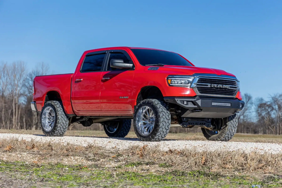 HIGH CLEARANCE FRONT BUMPER LED LIGHTS & SKID PLATE | RAM 1500 (19-23)