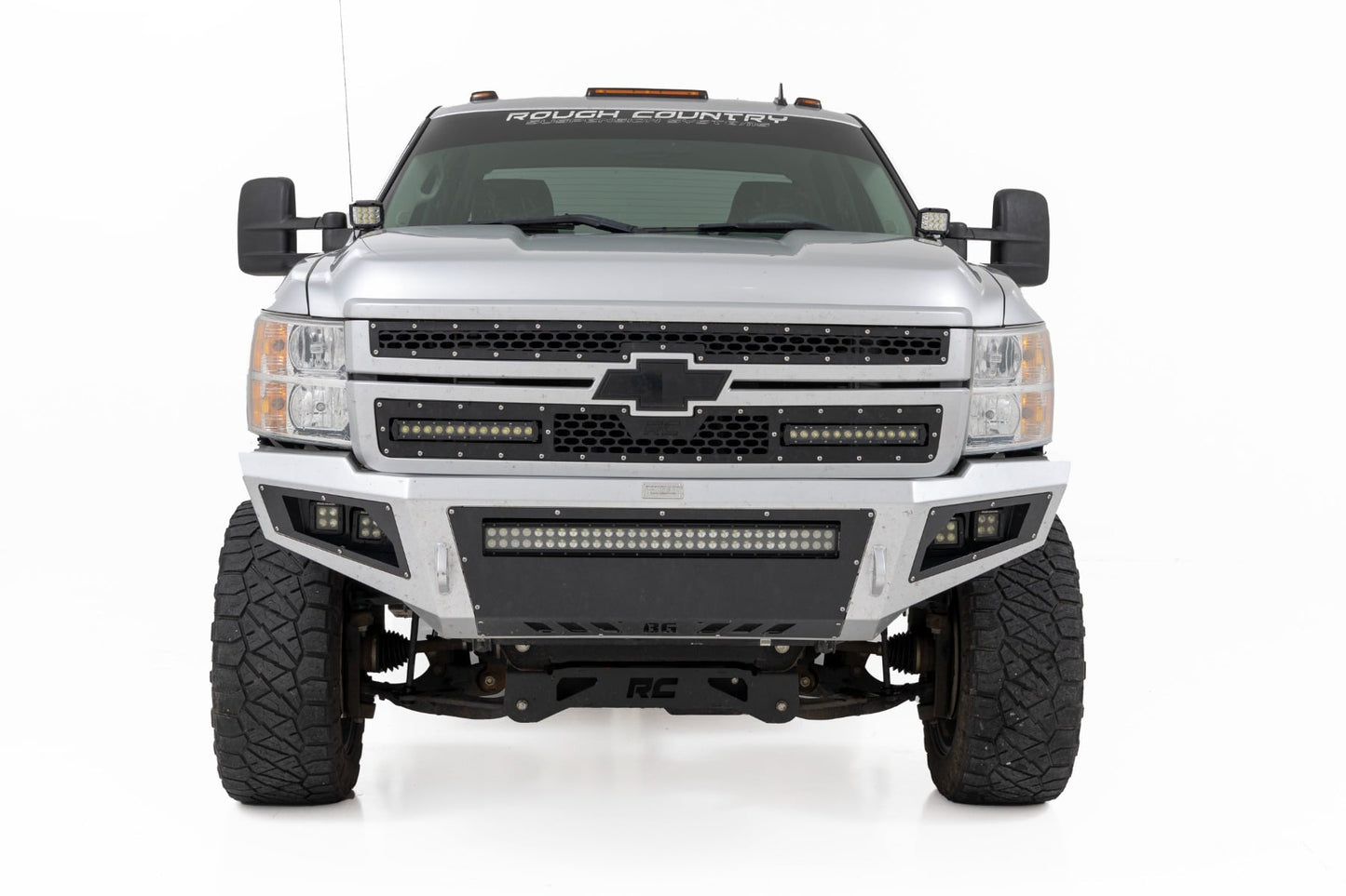 LED Light Kit | Ditch Mount |  3" OSRAM | Wide | Chevy 1500 & Chevy/GMC 2500HD/3500HD (07-14) - Image 2