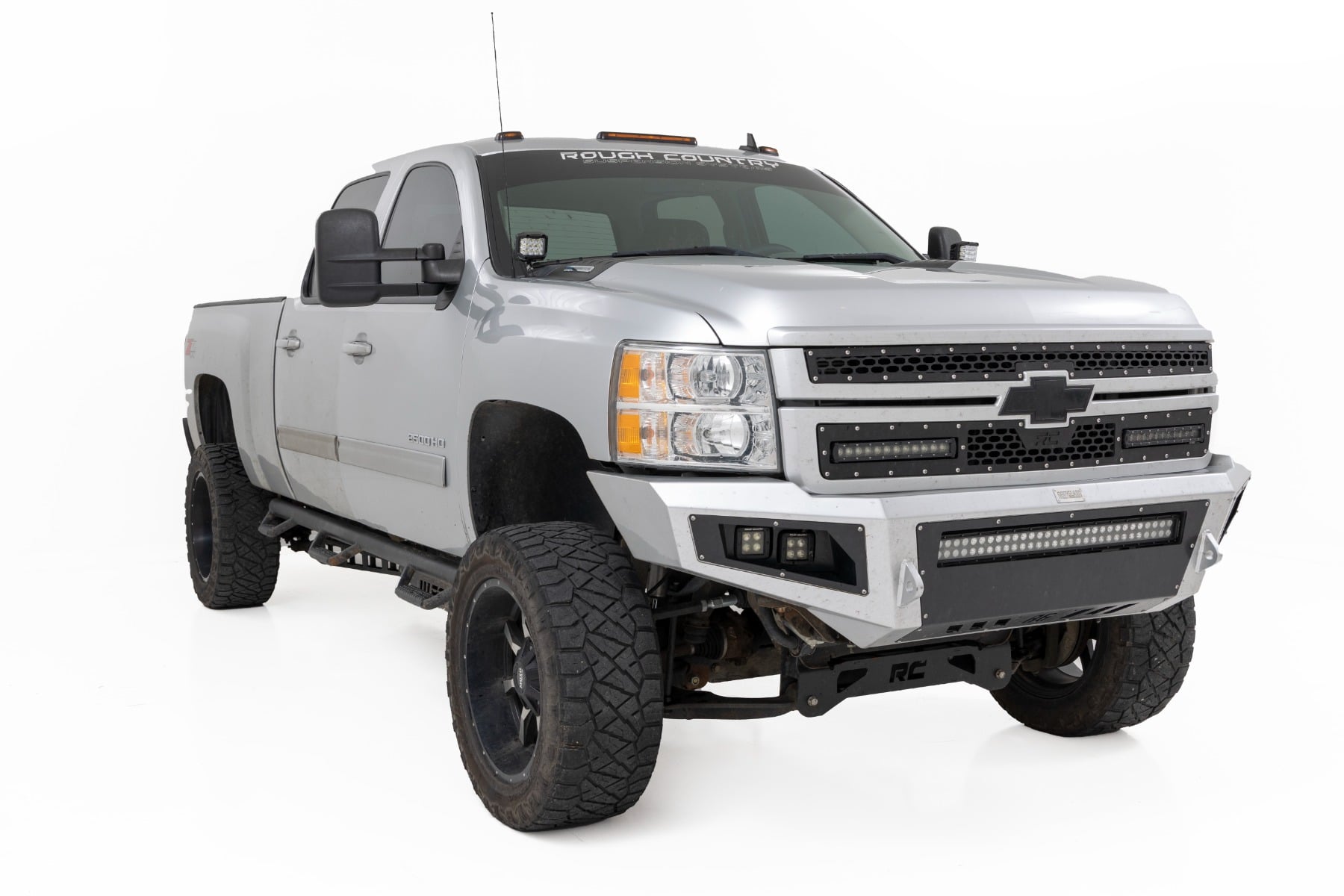 LED Light | Ditch Mount | 2" Black Pair | Amber DRL | Chevy 1500 (2007-2013) - Image 3