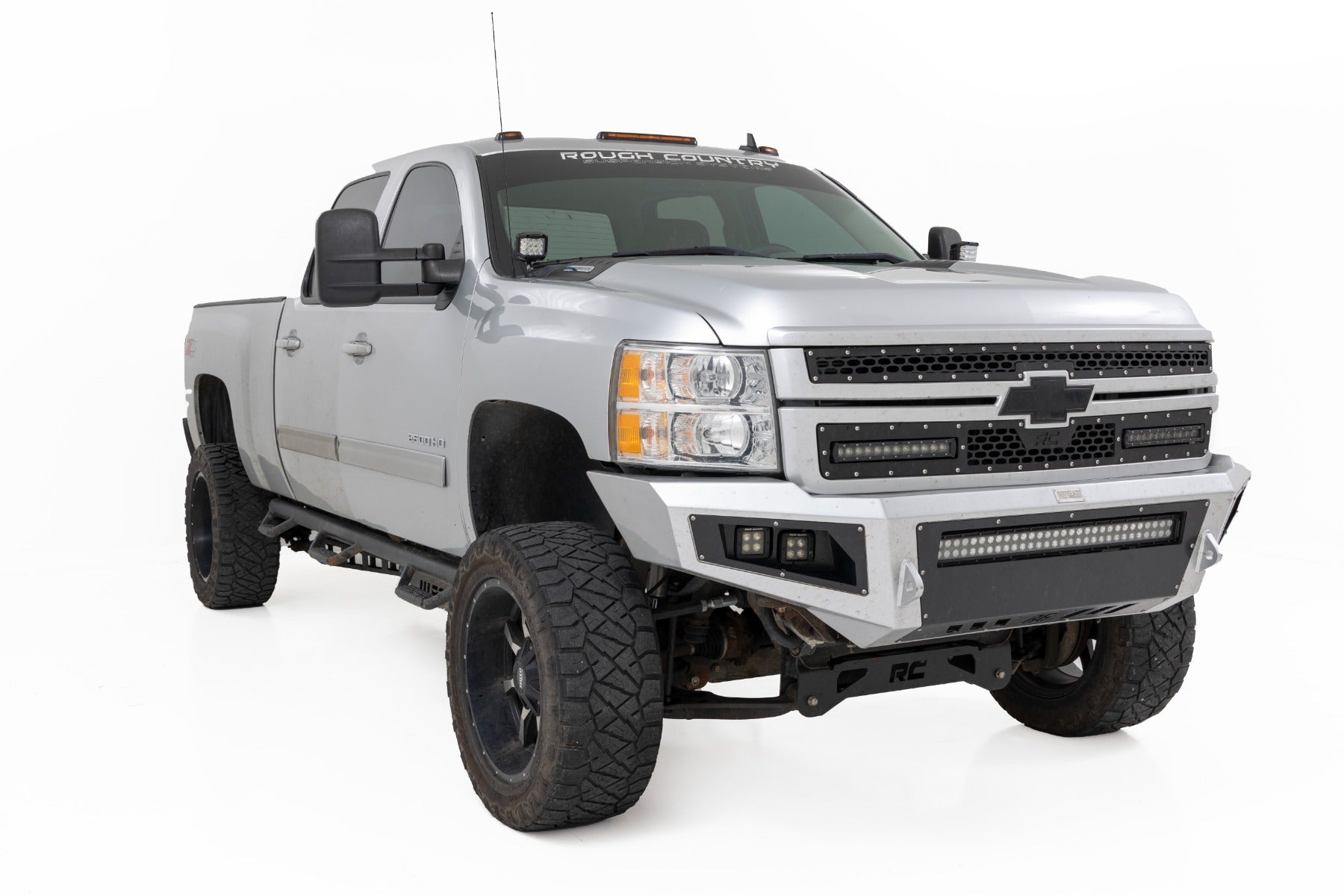 LED Light | Ditch Mount | 2" Black Pair | White DRL | Chevy 1500 (2007-2013) - Image 3