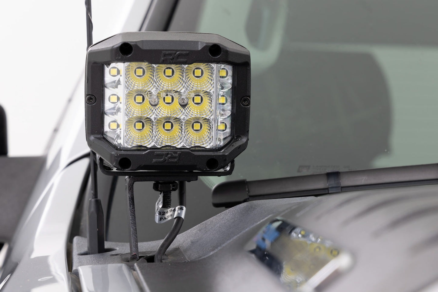 LED Light Kit | Ditch Mount | 2" Black Pair | Flood | Chevy 1500 & Chevy/GMC 2500HD/3500HD (07-14) - Image 5