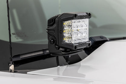 LED Ditch Light Kit | 2in Black Pair | Amber DRL | Chevy/GMC 1500 (14-18 & Classic) - Image 6