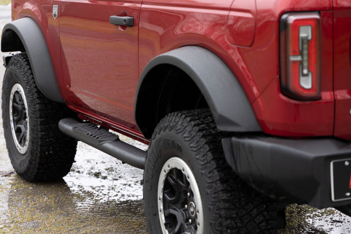 Oval Nerf Steps | 2-Door | Black | Ford Bronco (2 Door) 4WD (2021-2026) - Image 6