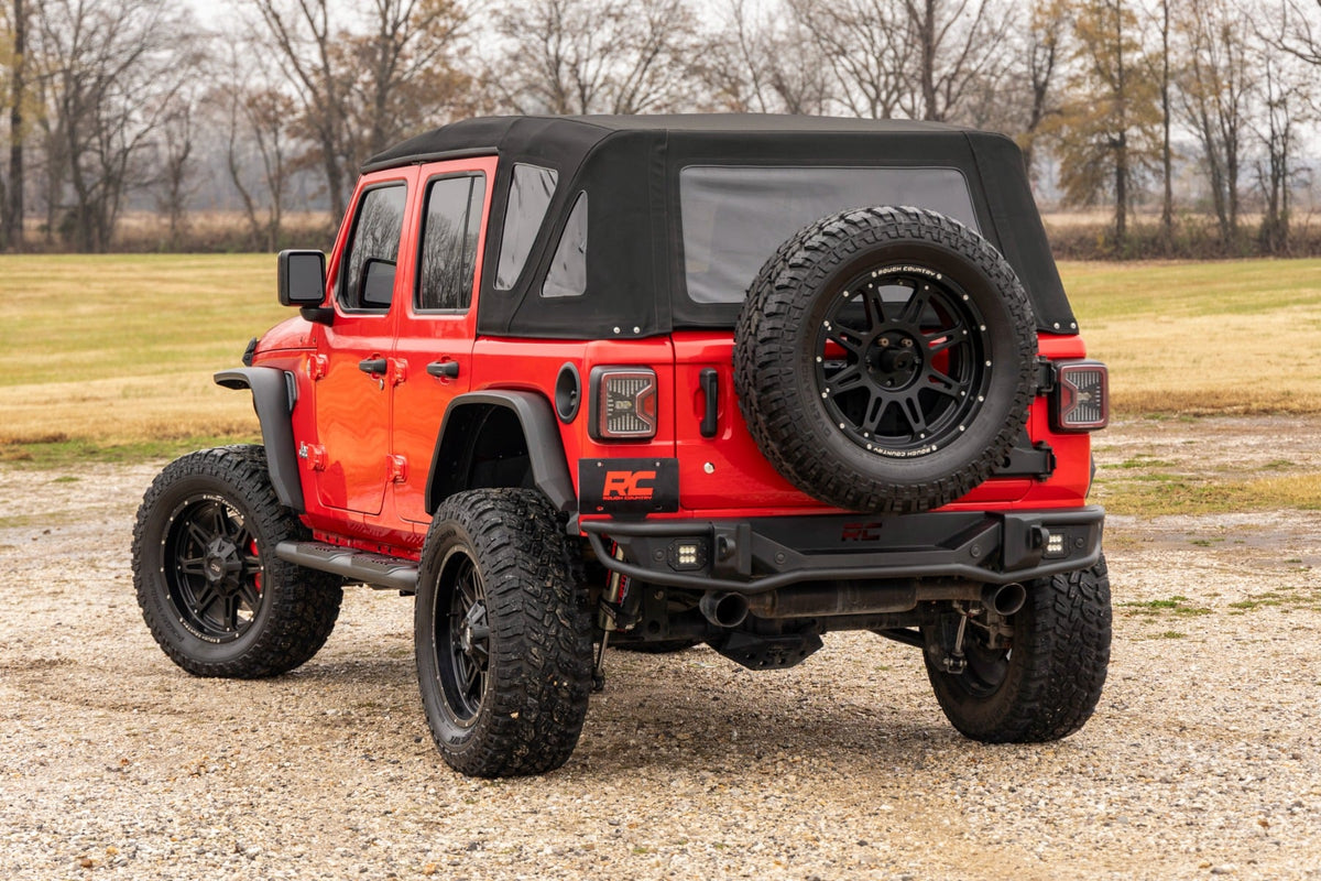 Oval Nerf Steps | 4 Door | Black | Jeep Wrangler Unlimited 4WD (2018-2026) - Image 4