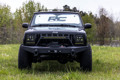 8 Inch Black Series LED Light Bar | Single Row | Cool White DRL | Pair - Image 5