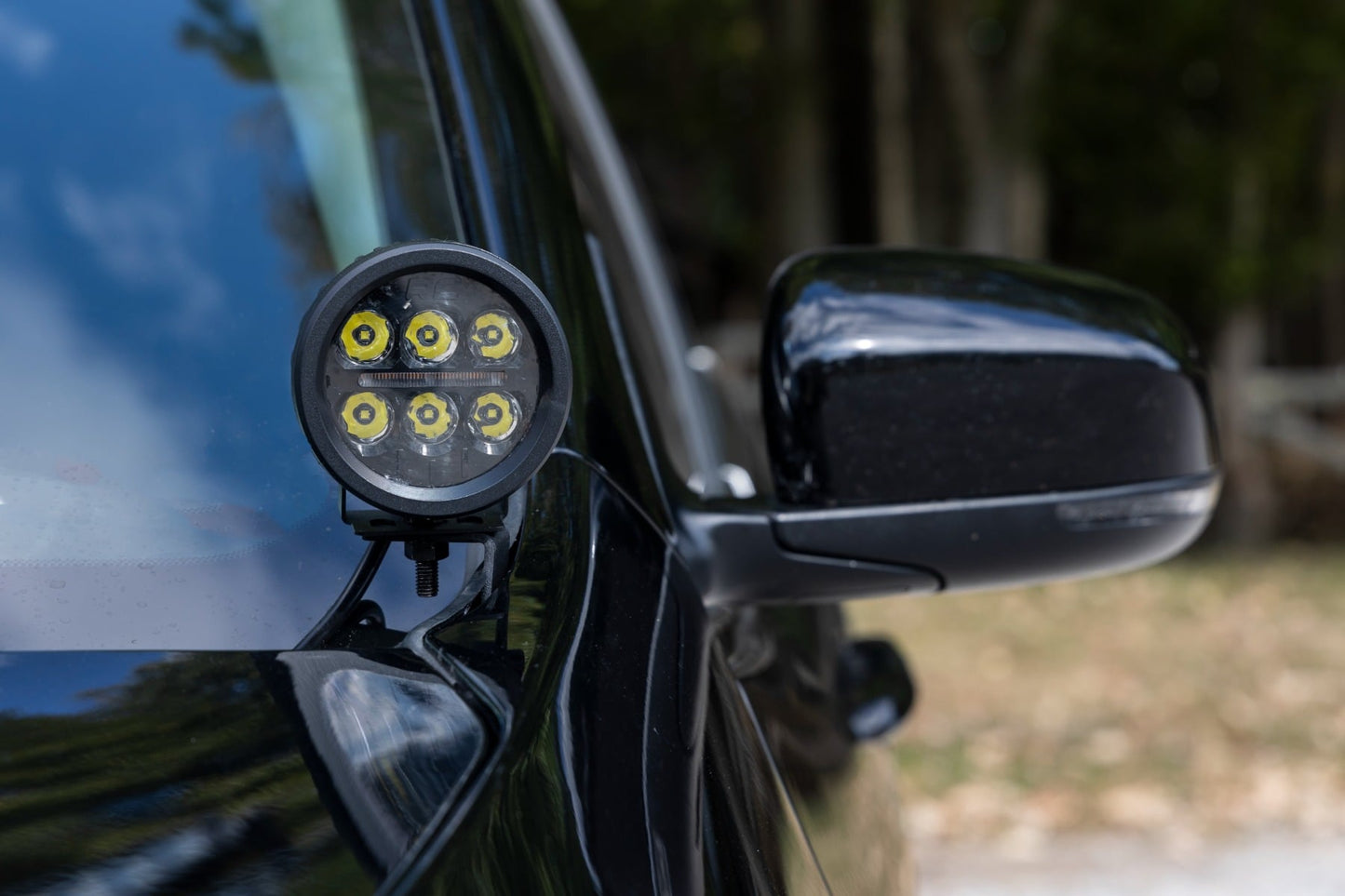 LED Light Kit | Ditch Mount | 2" Black Pair | Amber DRL | Jeep Cherokee KL (14-21) - Image 6