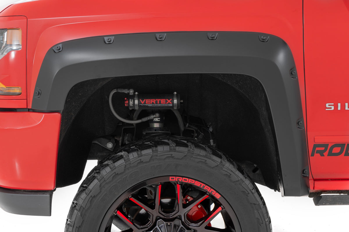 Pocket Fender Flares | 5'9" Bed | GAZ Summit White | Chevy Silverado 1500 (14-18 & Classic) - Image 5