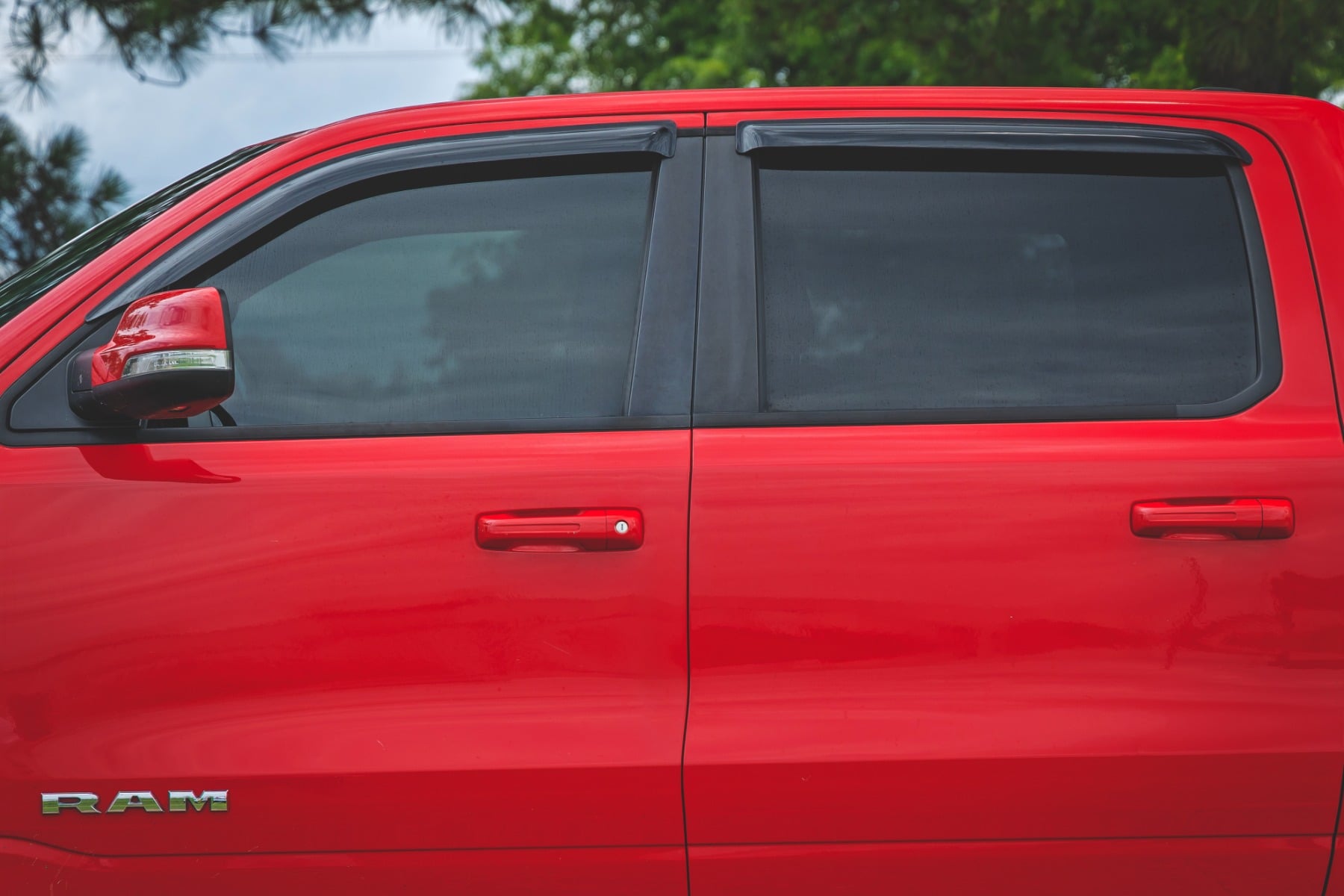 Side Window Deflectors | Tape On Rain Guard | Ram 1500 (19-26)/1500 TRX (21-24) - Image 4