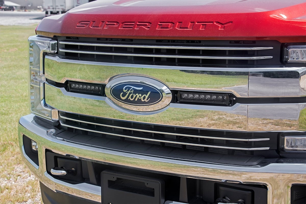 LED Light Kit | Grille Mount | 8" Black Pair | Ford F-250 Super Duty (17-19) - Image 2