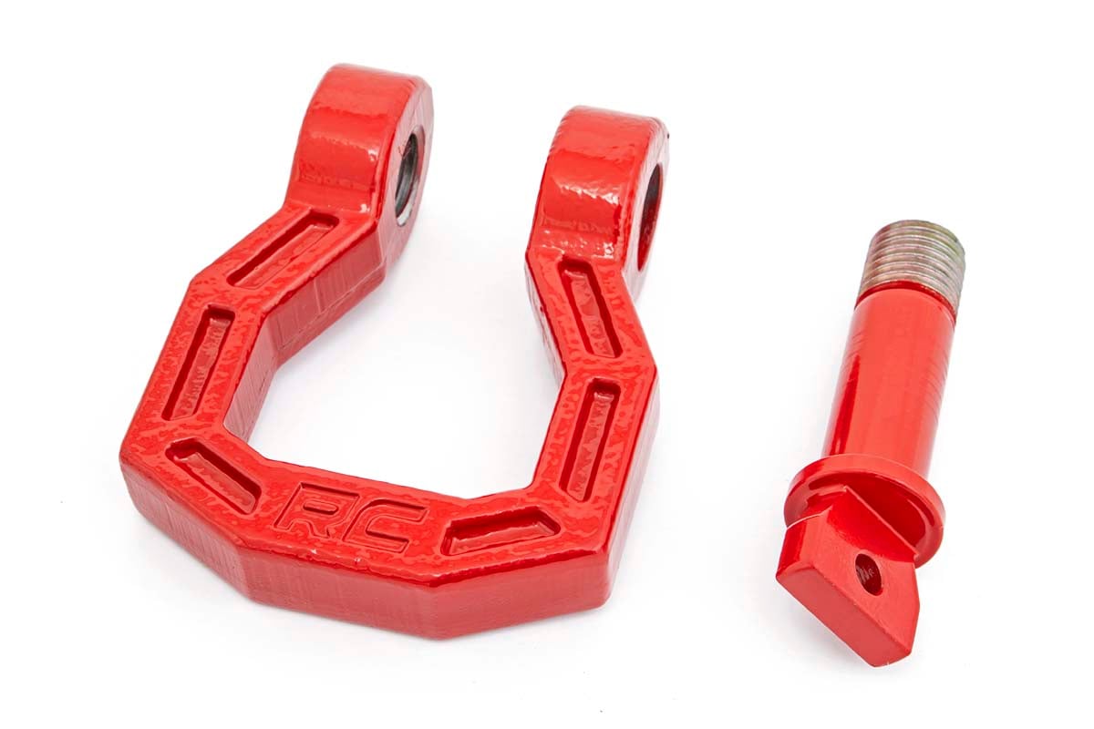 D-Ring | Forged | Pair | Red - Image 2