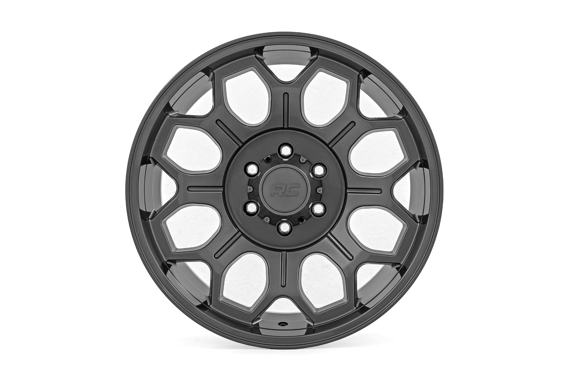 Rough Country 77 Series Wheel | One-Piece | Gunmetal Gray | 20x9 | 6x5.5 | -12mm - Image 2