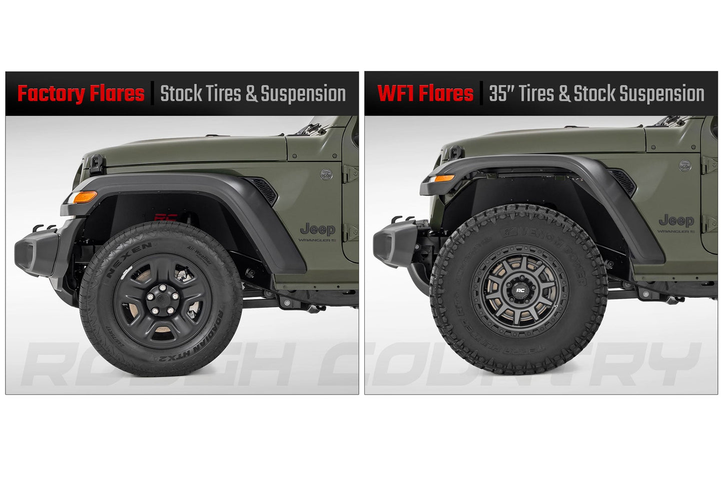 WF1 Fender Flares | Jeep Gladiator JT 4WD (2020-2026) - Image 2