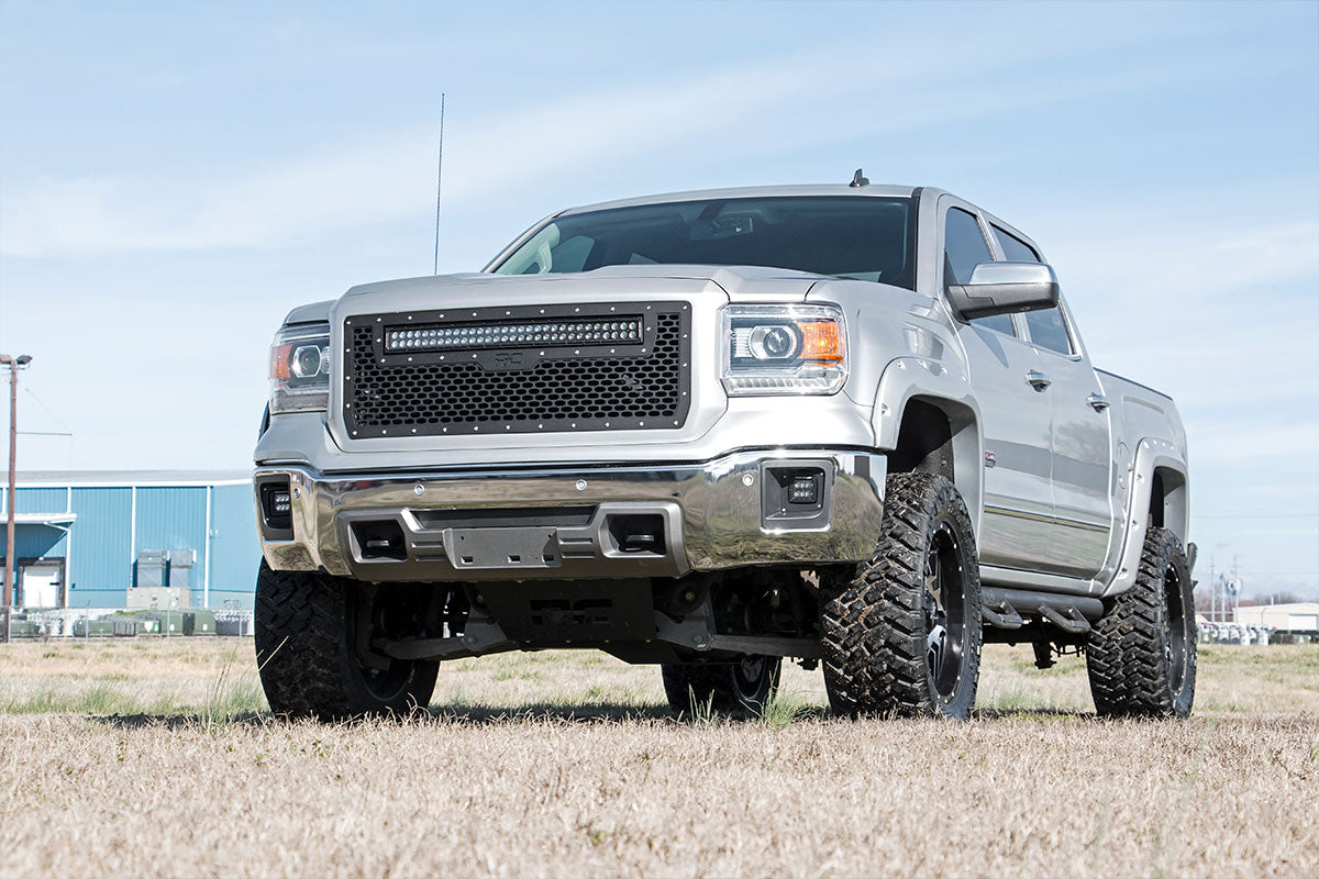 Mesh Grille | 30" Dual Row LED | Black | GMC Sierra 1500 2WD/4WD (2014-2015) - Image 5